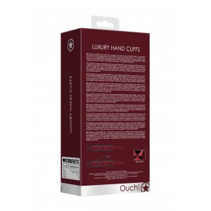 Menottes de Poignets LUXURY BURGUNDY Rouge