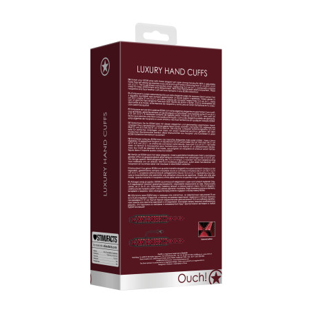 Menottes de Poignets LUXURY BURGUNDY Rouge