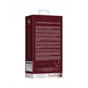 Baillon Boule percé LUXURY URGUNDY Rouge
