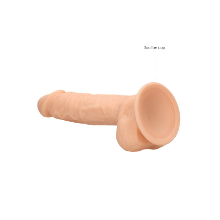 Gode réaliste REALROCK Ventouse 18 x 4.5 cm