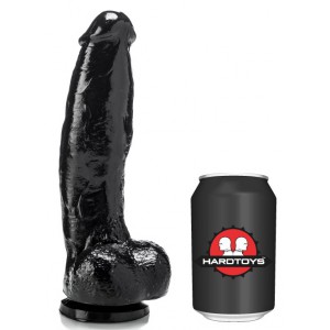Gode DP1018V de HardToys de 19 x 6 cm Noir