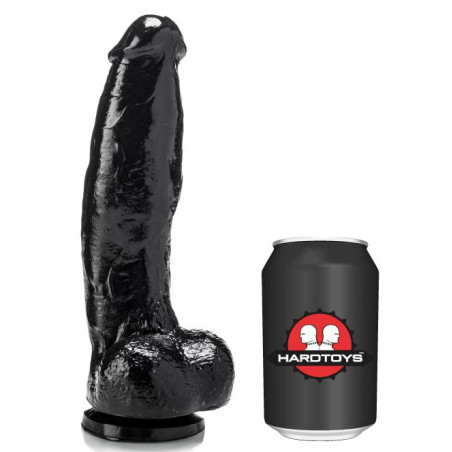 Gode DP1018V de HardToys de 19 x 6 cm Noir