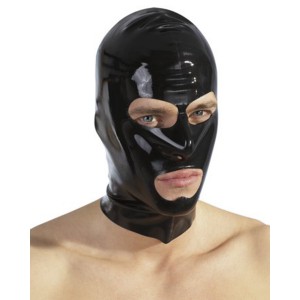 Cagoule en latex pour les jeux SM