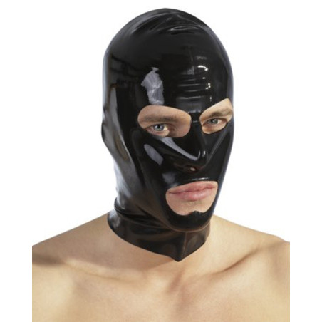 Cagoule en latex pour les jeux SM