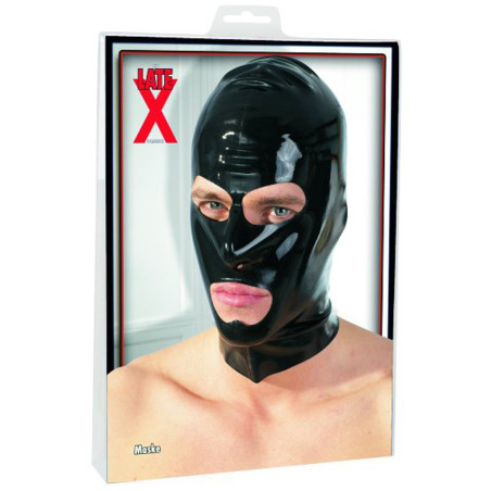 Cagoule en latex pour les jeux SM