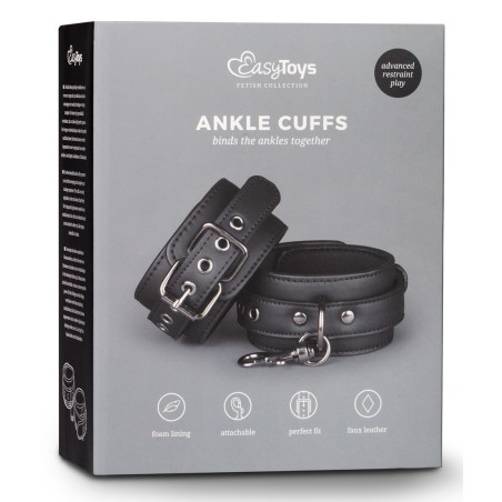 Menottes de chevilles ANKLE CUFFS Noires