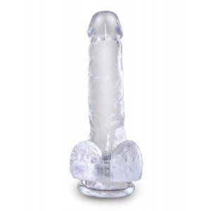 Gode Transparent King Cock CLEAR 13.5 x 3.5 cm