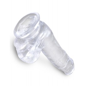 Gode Transparent King Cock CLEAR 13.5 x 3.5 cm