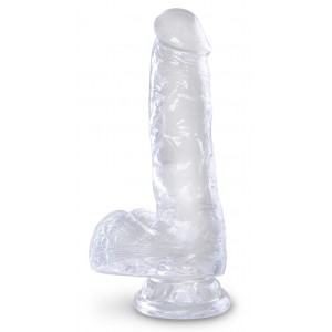 Gode Transparent King Cock CLEAR 13.5 x 3.5 cm