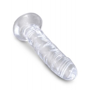 Gode transparent king Cock CLEAR 16 x 3.7 cm