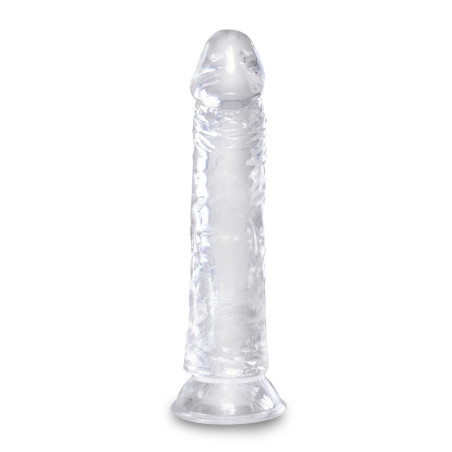 Gode transparent de 20cm de King Cock Gamme CLEAR