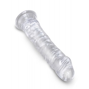 Gode transparent de 20cm de King Cock Gamme CLEAR