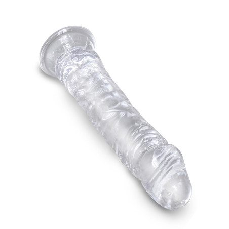 Gode transparent de 20cm de King Cock Gamme CLEAR