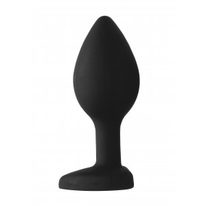Plug Bijou Anal Silicone HEART 6 x 2.8 cm Noir