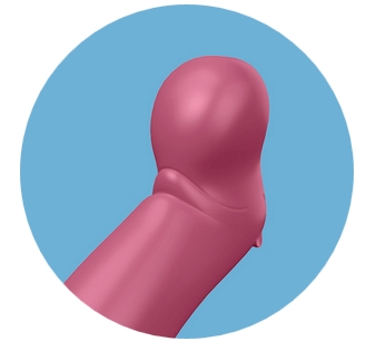 Extrémité du vibro Petting Hippo de la marque Satisfyer Extrémité du vibro Petting Hippo