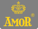 Logo de la marque de préservatifs Amor