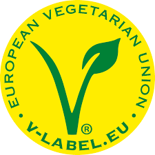 Label Végétarien pour ce lubrifiant intime Vegan logo du label Vegan Européen pour ce lubrifiant Eau pour Vegan